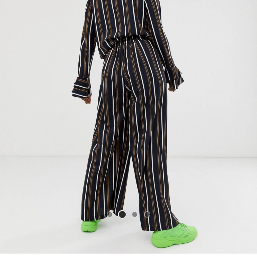 Verona Wide Leg Striped Pant